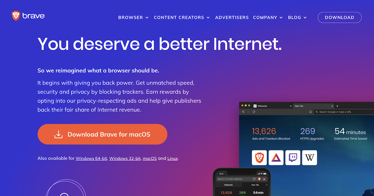 安全で高速なブラウジング体験でインターネットを変革するBraveブラウザ